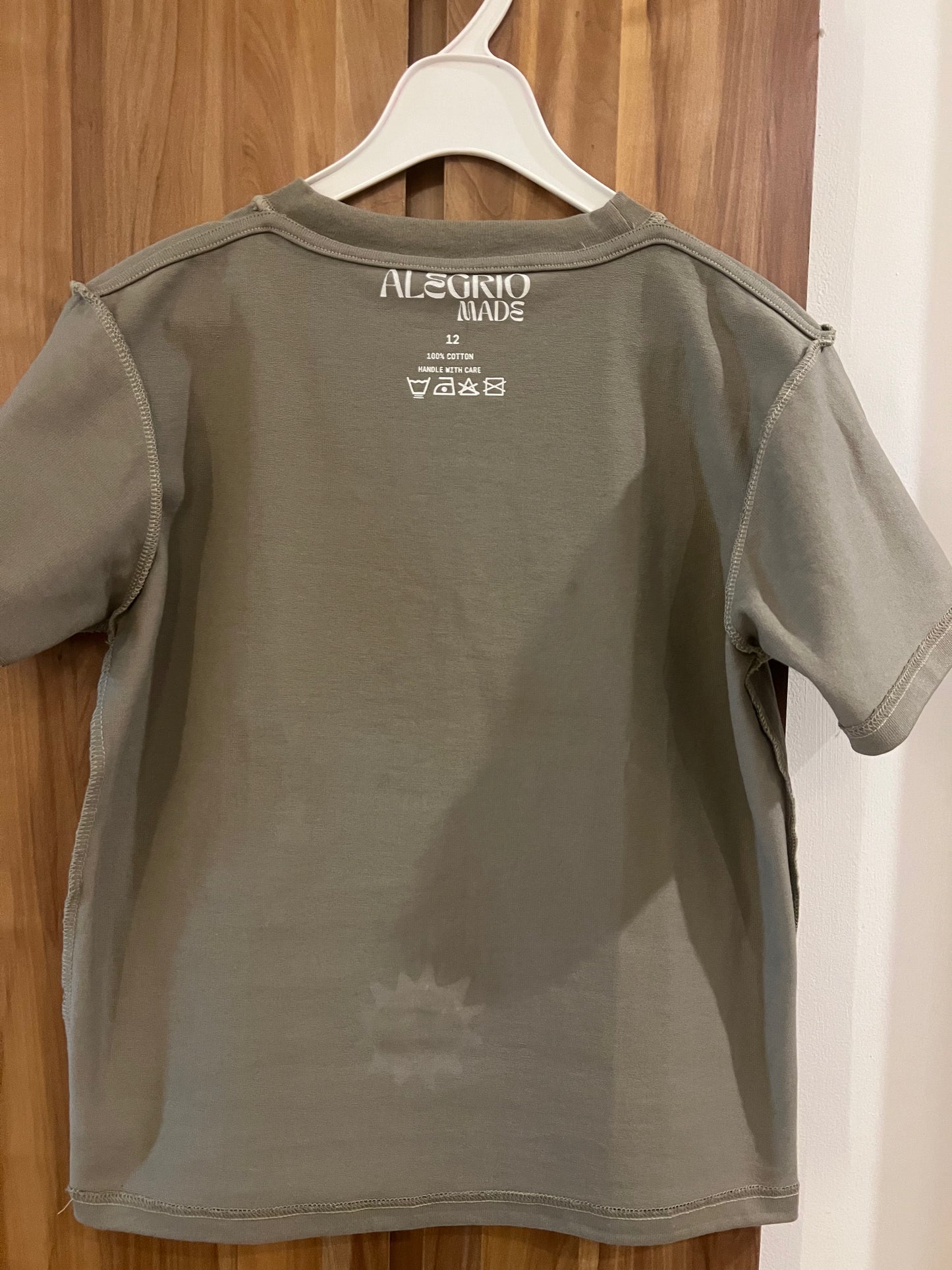 (PRE-ORDER) Alegrio Boys Printed Cotton T-Shirt – Grey